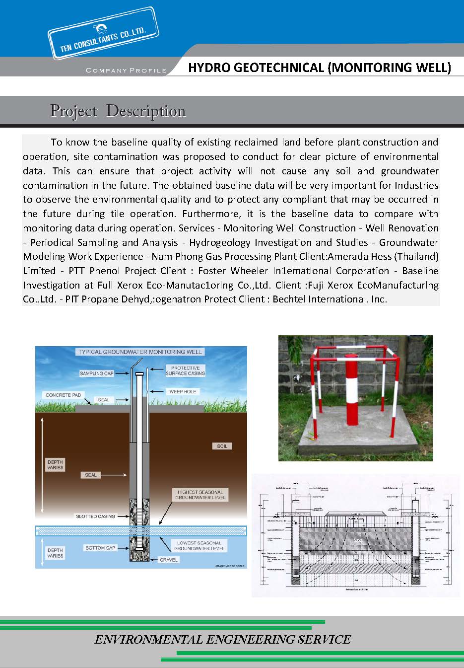 HYDRO GEOTECHNICAL (MONITORING WELL) Ten Consultants Co., Ltd.